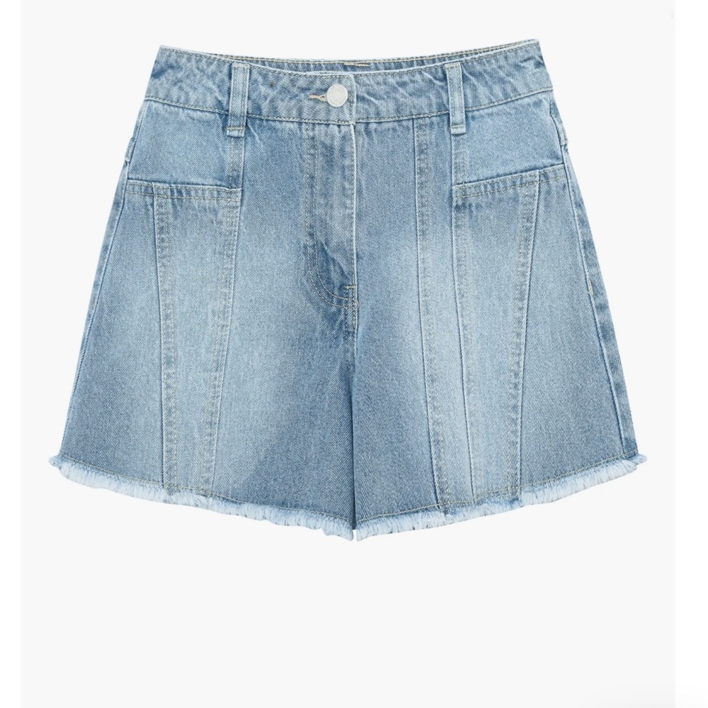 NWT HABITUAL girl
High rise Cutoff Denim  short Color:Light Stone